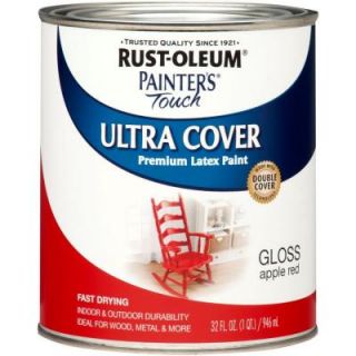 Rust Oleum Painter's Touch 32 oz. Ultra Cover Gloss Apple Red General Purpose Paint (Case of 2) 1966502