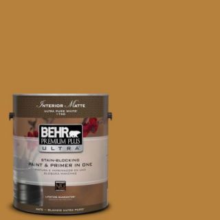 BEHR Premium Plus Ultra 1 gal. #S H 330 Honeysuckle Blast Flat/Matte Interior Paint 175301