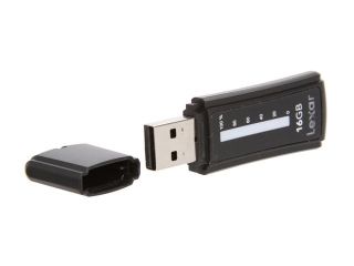 Lexar JumpDrive Secure II Plus 16GB USB 2.0 Flash Drive 256bit AES Encryption Model LJDSEP16GASBNA