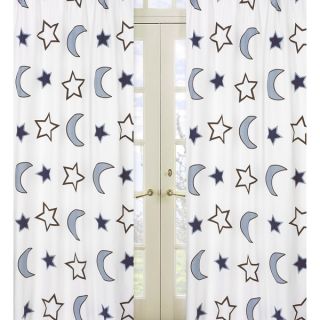 Stars and Moons 84 inch Curtain Panel Pair