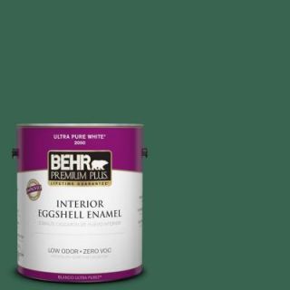 BEHR Premium Plus 1 gal. #480D 7 Isle of Pines Zero VOC Eggshell Enamel Interior Paint 230001