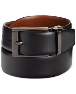 Perry Ellis Reversible Feather Edge Soft Touch Cowhide Belt