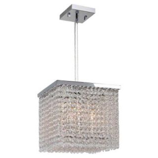 Worldwide Lighting Prism Collection 4 Light Chrome Chandelier W83726C10