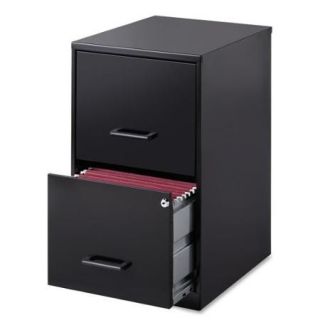 Lorell SOHO 18" 2 Drawer File Cabinet   14.3" x 18" x 24"   2 x Drawer(s) for File   Locking Drawer, Pull Handle, Glide