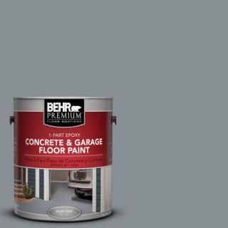 BEHR Premium 1 Gal. #PFC 47 Raw Steel 1 Part Epoxy Concrete and Garage Floor Paint 90001
