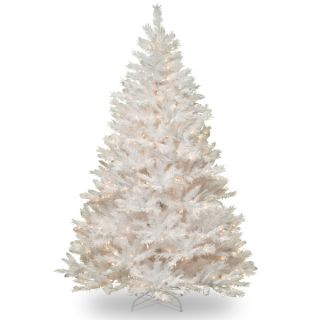 foot Winchester White Pine Hinged Tree with Silver Glitter and 450