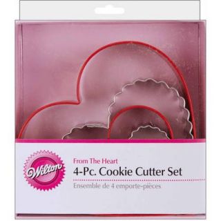 Wilton Nesting Metal Cookie Cutter Set, From the Heart 4 ct. 2308 1203