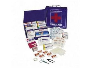 Johnson & Johnson JOJ8162 First Aid Kit  227 Pieces For Up To 50 People  Metal Shell