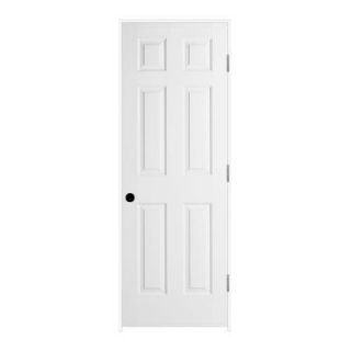 JELD WEN 26 in. x 80 in. Woodgrain 6 Panel Primed Molded Single Prehung Interior Door THDJW136500895