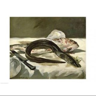 Eel and Red Mullet, 1864 Poster Print by Edouard Manet (24 x 18)