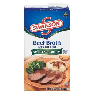Swanson Less Sodium Beef Broth 32 oz