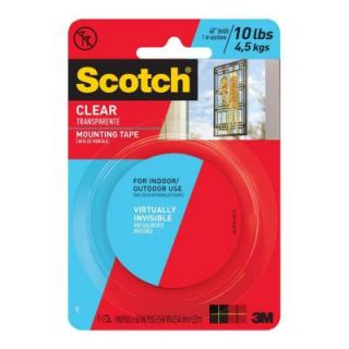 3M Scotch 1 in. x 1.66 yds. Clear Mounting Tape (Case of 12) 410DC SF