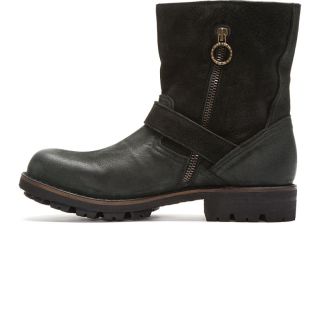 Fiorentini + Baker Black Leather & Nubuck Buckled Jack Jed Boots