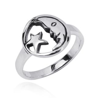 Goodnight Moon and Star Duo .925 Silver Ring (Thailand)   15879392