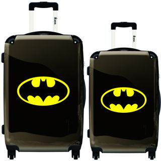 iKase Yellow Batman 2 piece Hardside Spinner Luggage Set   17390876