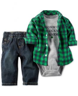Carters Baby Boys 3 Piece Shirt, Bodysuit & Pants Set   Sets   Kids