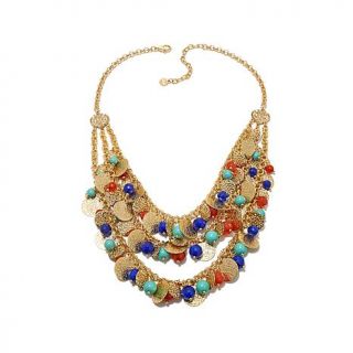 R.J. Graziano "Global Beauty" Multicolor Bead Layered Necklace   7680829