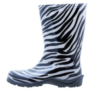 Garden Outfitters Womens Zebra Black & White Size 9 Waterproof