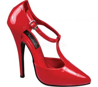 Womens Pleaser Domina 415   Red Patent