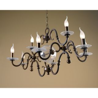 Classic Etrusca Eight Light Chandelier by Lustrarte Lighting