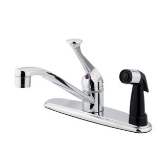 Chatham Single Handle Kitchen Faucet with Sprayer by Kingston Brass