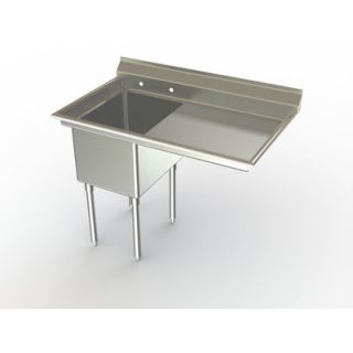 Deluxe NSF 38 x 27 Triple Service Sink Right by Aero Manufacturing
