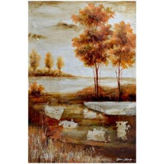 Yosemite Home Decor 47 in. x 31 in. "Countryside I" Hand Painted Canvas Wall Art FCC4852Q 1