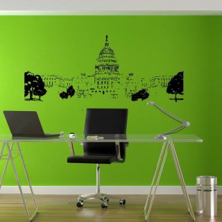 Capitol Washington DC Vinyl Wall Art   17157616  