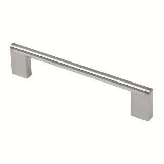 Siro Designs 160Mm Center To Center Fine Brushed Stainless Steel Rectangular Cabinet Pull