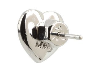 Marc By Marc Jacobs Domed Logo Heart Studs Oro