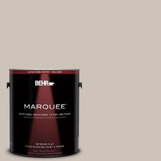 BEHR MARQUEE 1 gal. #ICC 89 Gallery Taupe Flat Exterior Paint 445001