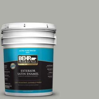 BEHR Premium Plus 5 gal. #BNC 06 Urban Putty Satin Enamel Exterior Paint 940005