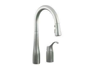 KOHLER K 647 VS Simplice Pull Down Kitchen Sink Faucet Stainless  Kitchen Faucet 
