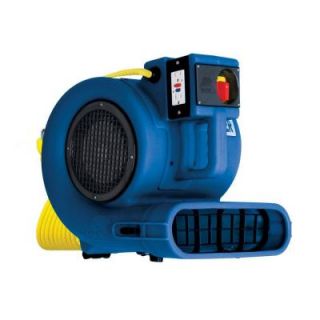 B Air Low Amp 2700 CFM Daisy Chainable Air Mover Floor Dryer Carpet Dryer Safety Certified GP 33 ETL BLUE