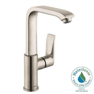 Hansgrohe Metris E 230 Single Hole 1 Handle High Arc Bathroom Faucet in Brushed Nickel 31087821