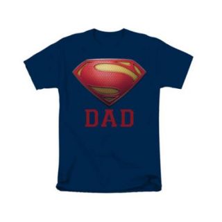 Superman Logo Super Dad Mens Short Sleeve Shirt