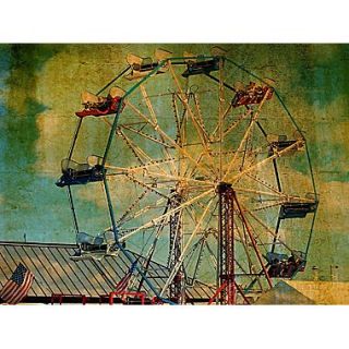 Graffitee Studios New York Ride The Ferris Wheel Painting Print on Wrapped Canvas