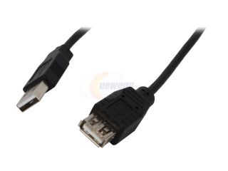 Nippon Labs USB 10 MF BK 10 ft. Black USB Extension 10ft Cable 10 feet   OEM
